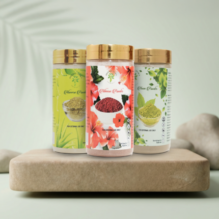 Herbal Aura Skin & Hair Revive Combo (240g) (Hibiscus – Neem – Aloe Vera)