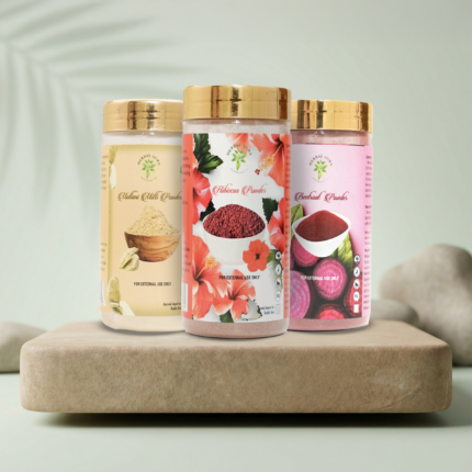 Herbal Aura Skin Nourishment Combo (260g) (Multani Mitti – Hibiscus – Beetroot)